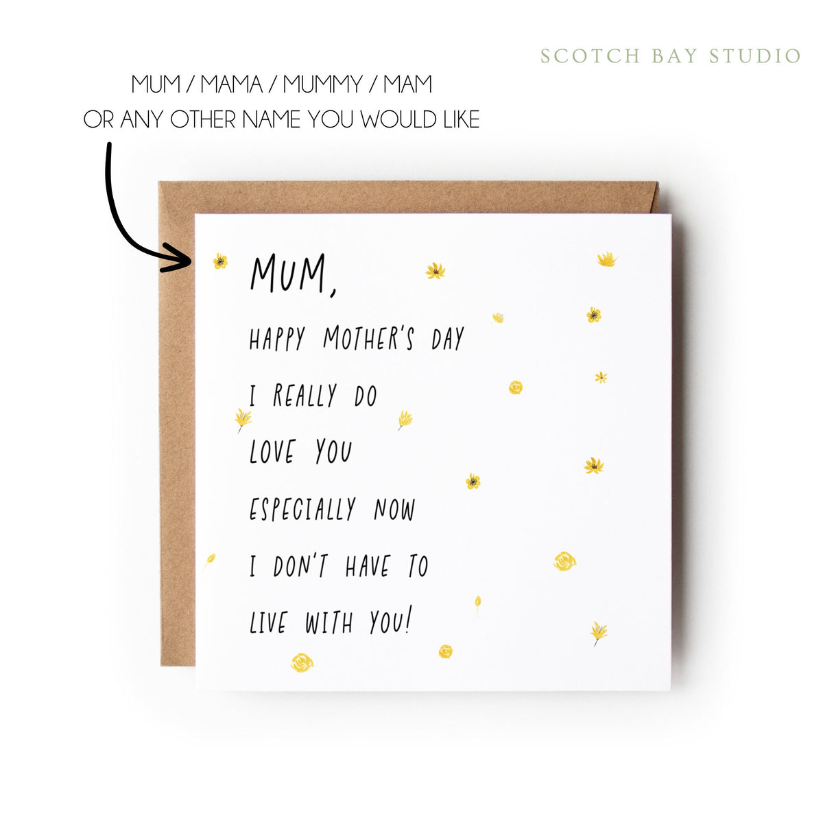 Funny Mother's Day, Happy Mother’s Day Card, Mother’s Day Card, Mum Nanny Step-Mum Great-Nan Mothers Day Card, Step Mum Card.