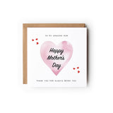 Happy Mother’s Day Card, Mother’s Day Card, Mum Nanny Step-Mum Great-Nan Mothers Day Card, Step Mum Card, Personalised Mothers Day Card.