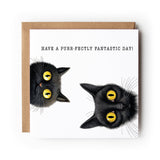 Cat Birthday Card, Black Cat, Funny Cat Card, Greeting Card, Birthday Card, Card for Cat Lover, Card For Her, Card For Him, Cat.