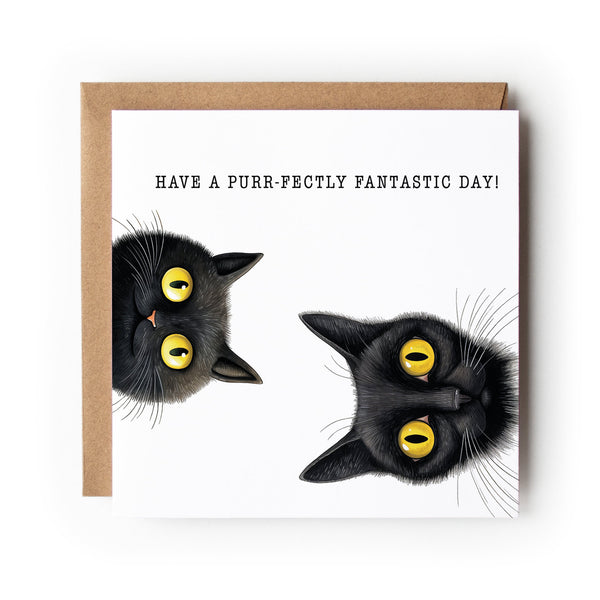 Cat Birthday Card, Black Cat, Funny Cat Card, Greeting Card, Birthday Card, Card for Cat Lover, Card For Her, Card For Him, Cat.