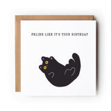 Cat Birthday Card, Black Cat, Funny Cat Card, Greeting Card, Birthday Card, Card for Cat Lover, Card For Her, Card For Him, Cat.