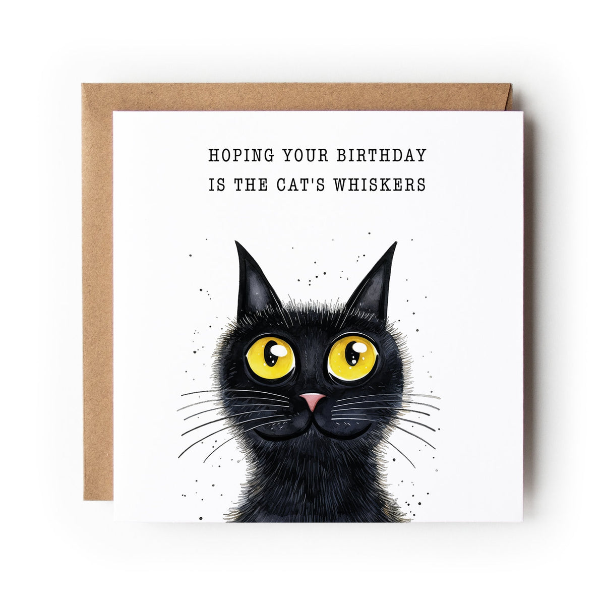 Cat Birthday Card, Black Cat, Funny Cat Card, Greeting Card, Birthday Card, Card for Cat Lover, Card For Her, Card For Him, Cat.