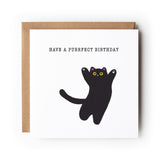 Cat Birthday Card, Black Cat, Funny Cat Card, Greeting Card, Birthday Card, Card for Cat Lover, Card For Her, Card For Him, Cat.