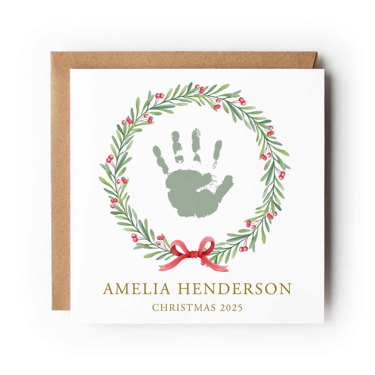 First Christmas Handprint & Footprint Card Packs