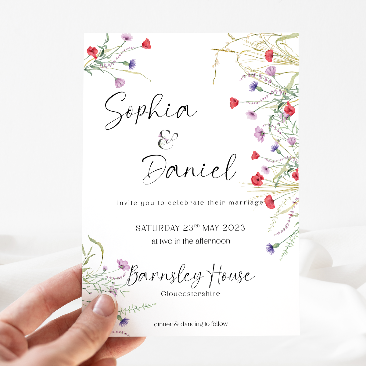 Poppy Day Invitation