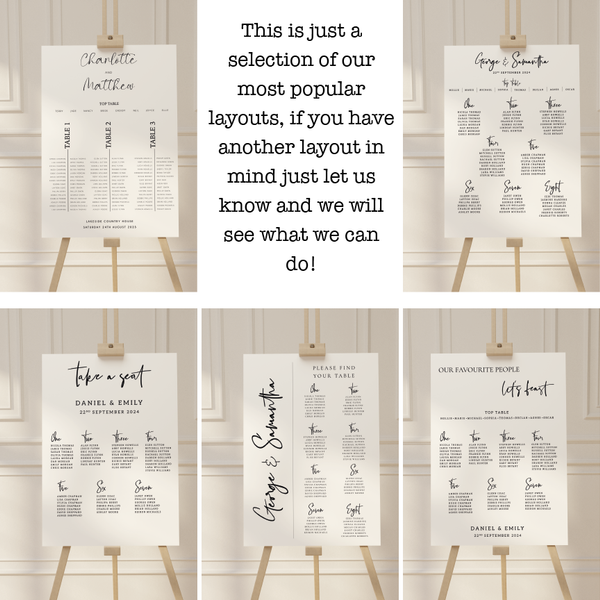 Full Colour Seating Plan