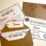 Personalised Letter From Santa, Father Christmas Letter, Nice List Certificate, Stocking Filler, North Pole Letter.