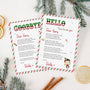 Personalised Elf Letter, Elf Arrival / Departure Letter & Envelope Set, Elf Announcement Set, Stocking Filler, North Pole Letter,