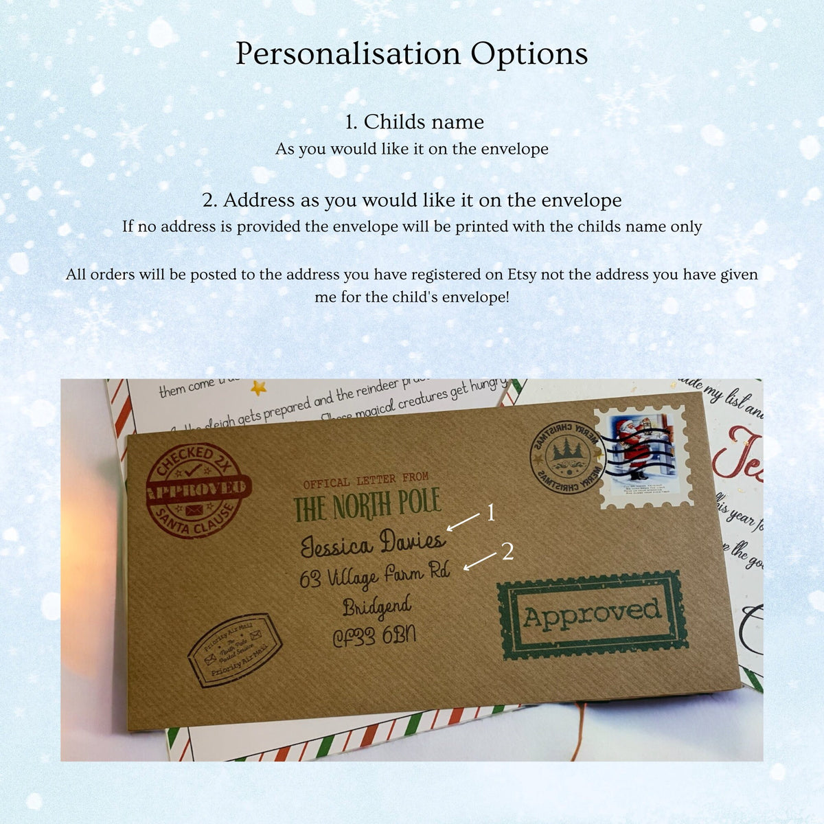 Personalised Lapland Boarding Pass, Lapland Ticket, Lapland Gift Ticket, Personalised Lapland Invitation, Invitation to Lapland.