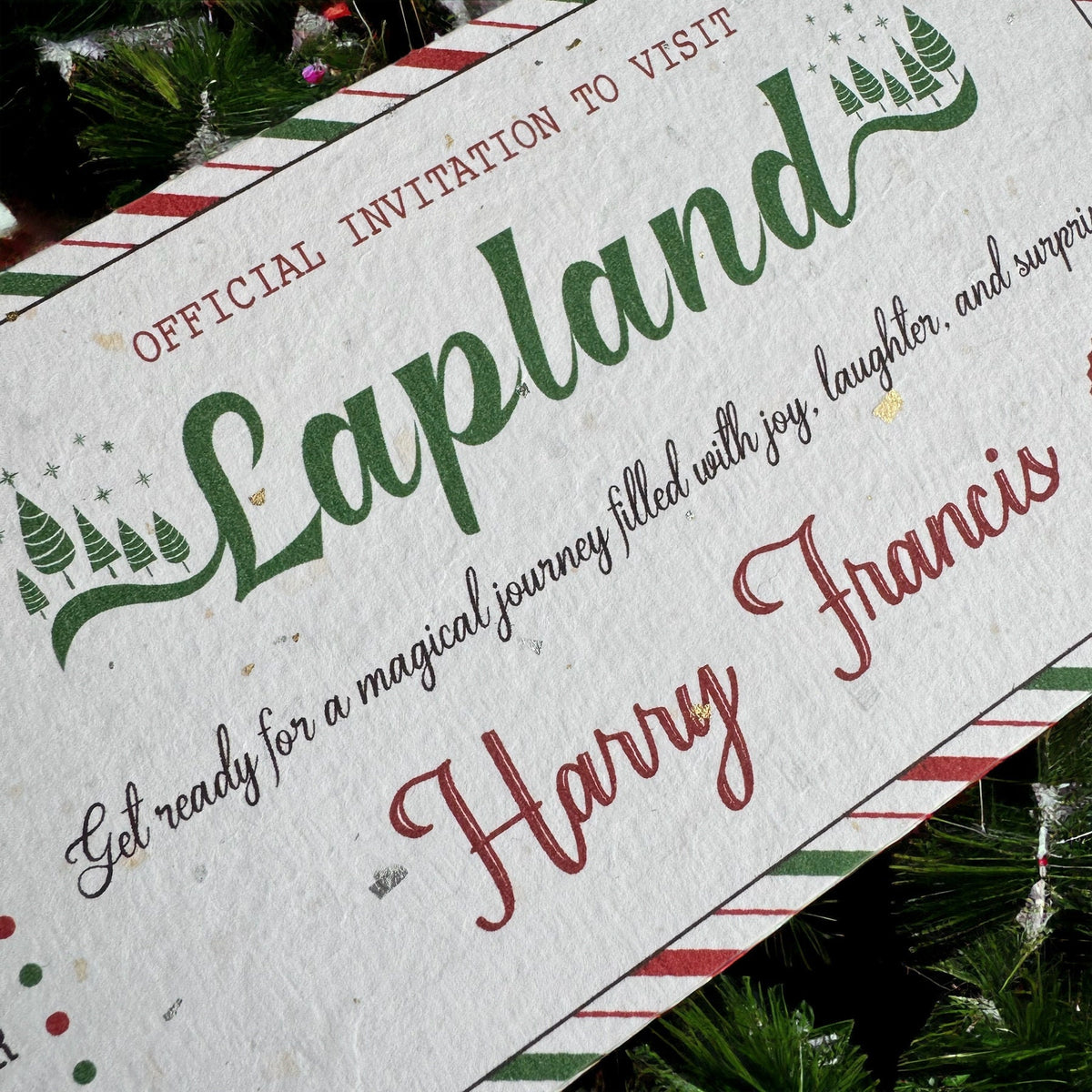 Personalised Lapland Boarding Pass