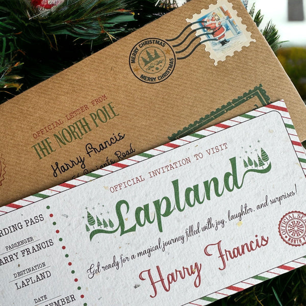 Personalised Lapland Boarding Pass