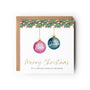 Bauble Christmas Card for Grandparents