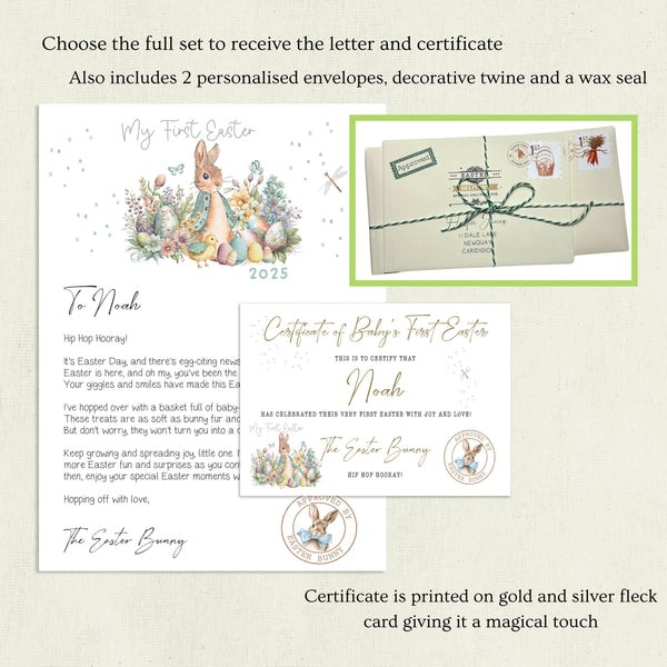 First Easter Bunny Letter, Letter from the Easter Bunny, Easter Rabbit, Easter Keepsake Gift, Easter Gift, Babies First Easter