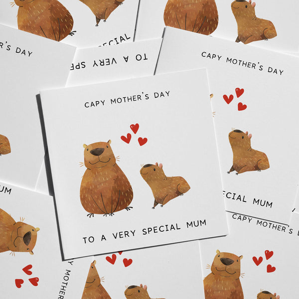 Capybara Mother's Day Card, Funny Mum Card