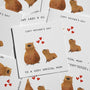 Capybara Mother's Day Card, Funny Mum Card