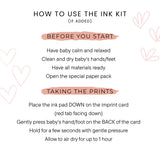 Personalised Baby Hand & Footprint Gold Foil Print, New Baby Keepsake Gift, Birth Announcement Print, Nursery Wall Art, Grandparent Gift.