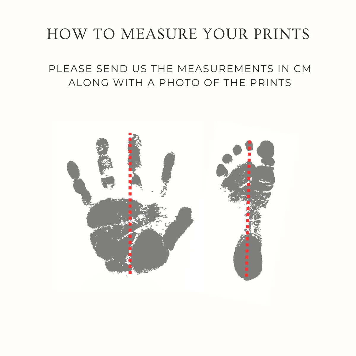 A5 Baby Hand & Footprint Foil Print