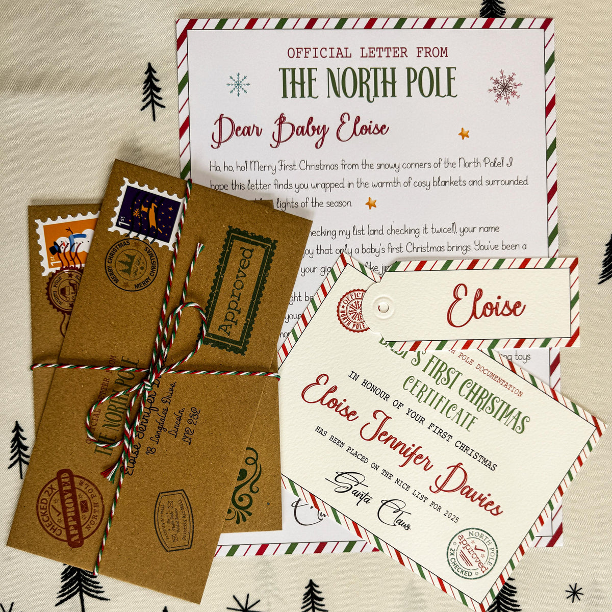Baby's First Christmas Letter from Father Christmas