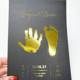 A5 Baby Hand & Footprint Foil Print
