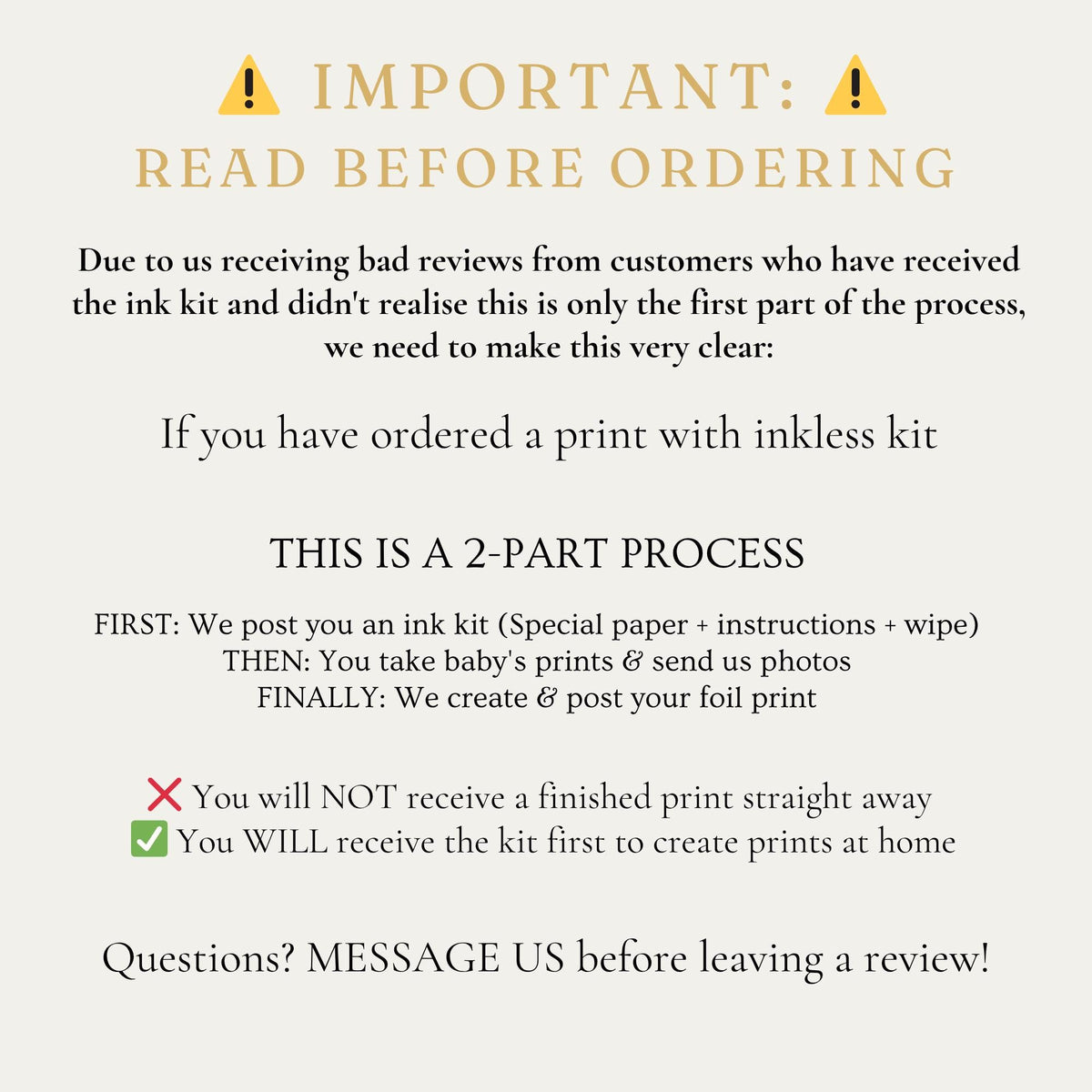 A5 Personalised Baby Hand & Footprint Gold Foil Print, New Baby Keepsake Gift, Birth Announcement Print, With Ink-less Ink Kit