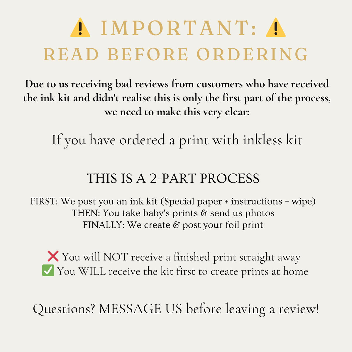 A5 Personalised Baby Hand & Footprint Gold Foil Print, New Baby Keepsake Gift, Birth Announcement Print, With Ink-less Ink Kit