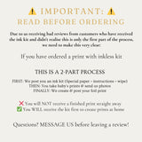 A5 Personalised Baby Hand & Footprint Gold Foil Print, New Baby Keepsake Gift, Birth Announcement Print, With Ink-less Ink Kit