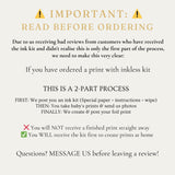 A5 Baby Hand & Footprint Foil Print