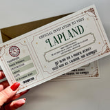 Lapland Boarding Pass, Personalised Lapland Ticket, Christmas Surprise, Holiday Reveal, Magical Adventure Gift for Kids