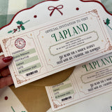 Lapland Boarding Pass, Personalised Lapland Ticket, Christmas Surprise, Holiday Reveal, Magical Adventure Gift for Kids