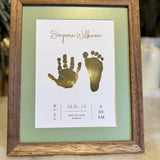 A5 Baby Hand & Footprint Foil Print