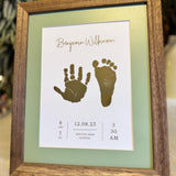 A5 Baby Hand & Footprint Foil Print