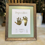 A5 Baby Hand & Footprint Foil Print