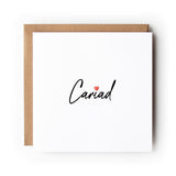 Welsh Cariad St Dwynwen’s Day Card, Welsh Valentine’s Day Card, Welsh Love Card