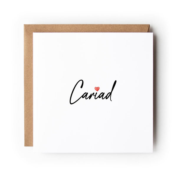 Welsh Cariad St Dwynwen’s Day Card, Welsh Valentine’s Day Card, Welsh Love Card