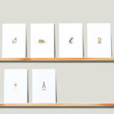 Pack of 6 Welsh Inspired A6 Greeting Cards, Minimal Welsh Illustrations