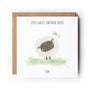 Welsh Valentine Card Dydd Santes Dwynwen Cute Sheep