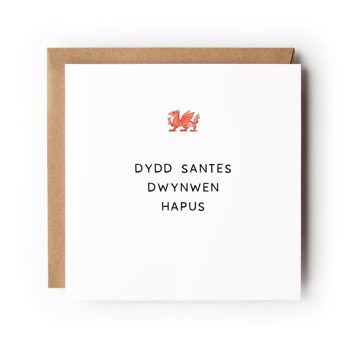 Welsh Dragon St Dwynwen’s Day Card, Dydd Santes Dwynwen Hapus, Welsh Valentine’s Day Card