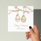 Personalised Easter Card for Family, Cerdyn Pasg Cymraeg Personol i Deulu