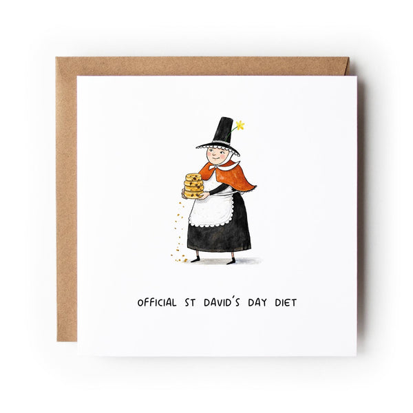Funny St David’s Day Card, Welsh Cakes Greeting Card