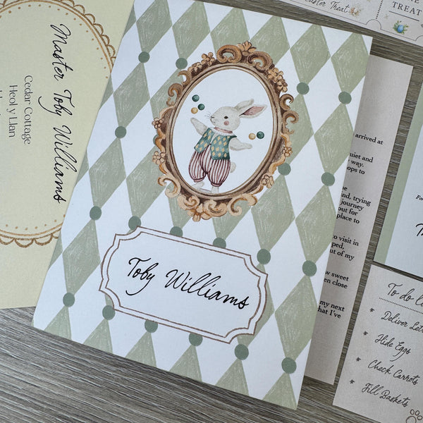 Personalised Easter Bunny Letter Set, Easter Morning Keepsake, Magical Easter Letter for Children