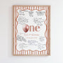 Card Collage First Birthday Keepsake Print