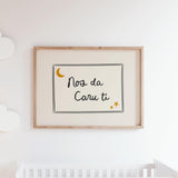 Nos da Caru ti Welsh Nursery Print, Good Night Love You