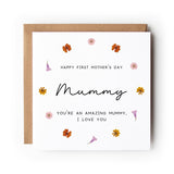 Personalised First Mother’s Day Card, Floral Design