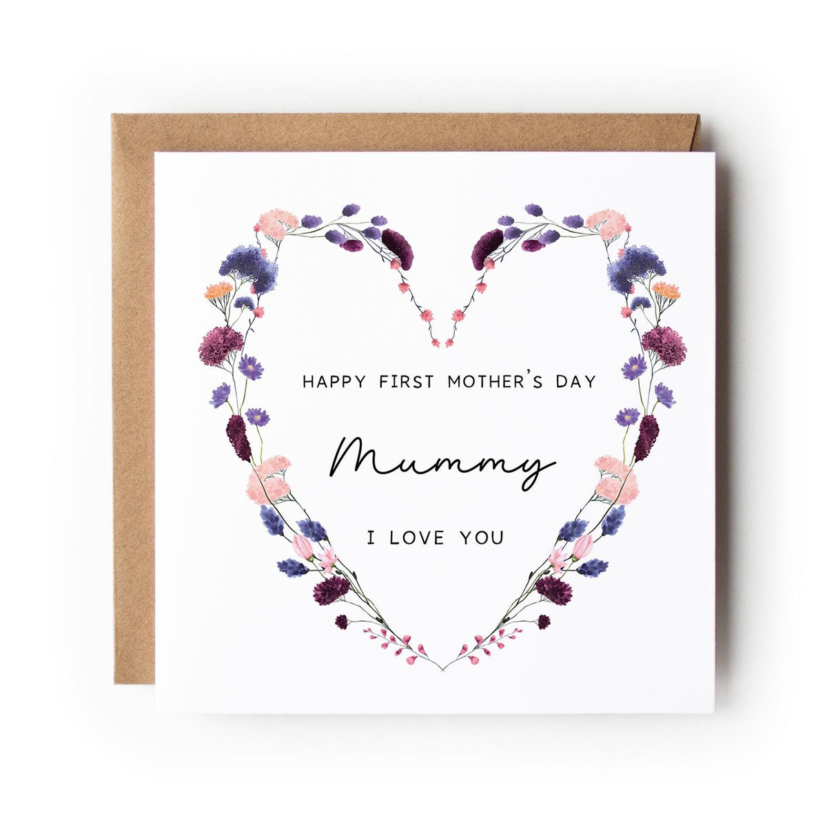 Personalised First Mother’s Day Card, Floral Design