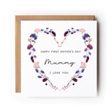 Personalised First Mother’s Day Card, Floral Design
