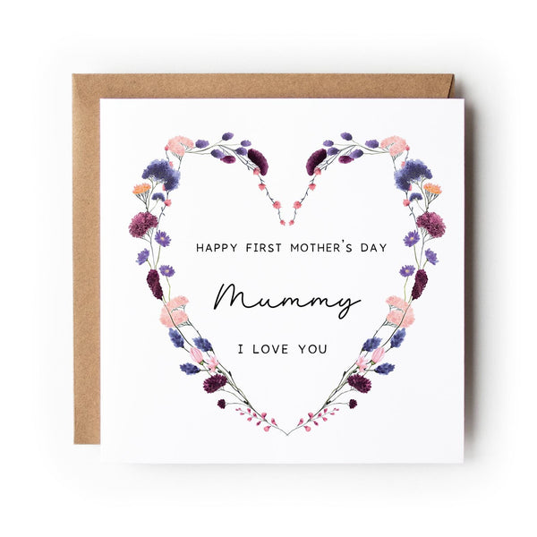 Personalised First Mother’s Day Card, Floral Design
