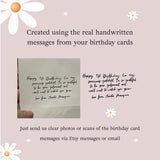 First Birthday Card Collage Print