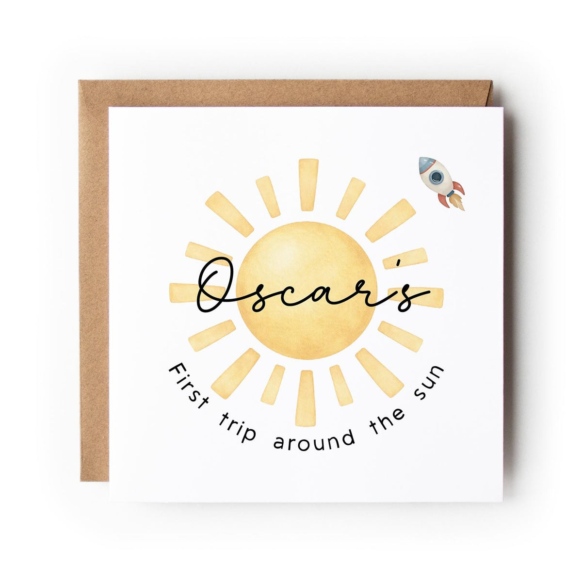 First Trip Around The Sun, 1st Birthday Greeting Card