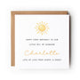 Ray of Sunshine First Birthday Greeting Card