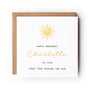 First Trip Around The Sun, First Birthday Greeting Card